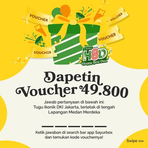 Diskon Spesial Rp 49.800 dalam Rangka Ultah Sayurbox dan Jakarta!